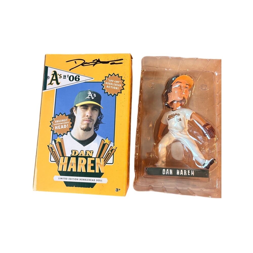 Dan Haren Oakland Athletics 2006 Limited Edition Bobblehead w/ Original Box
